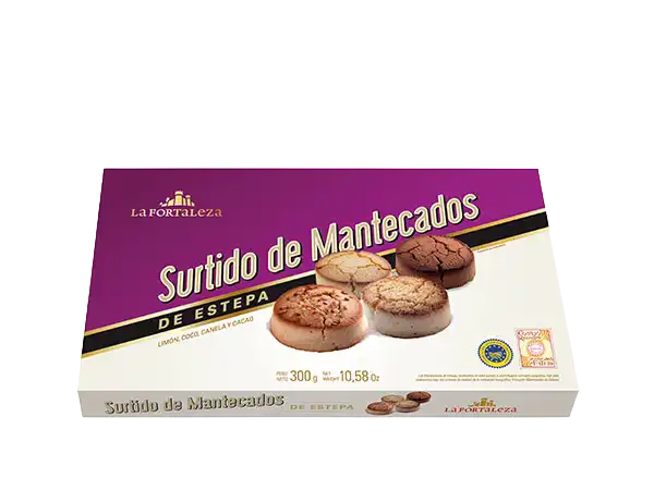 Foto caja surtido de mantecados de Estepa La Fortaleza