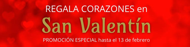 Regala corazones de chocolate por san valentín con código de descuento SANVALENTIN