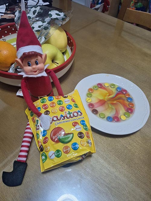 elfo navideño idea divertida