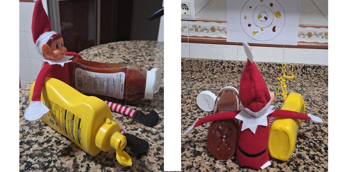 idea de travesura del elfo navideño