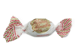 Polvorón Artesano 24% almendra liado en papel de seda